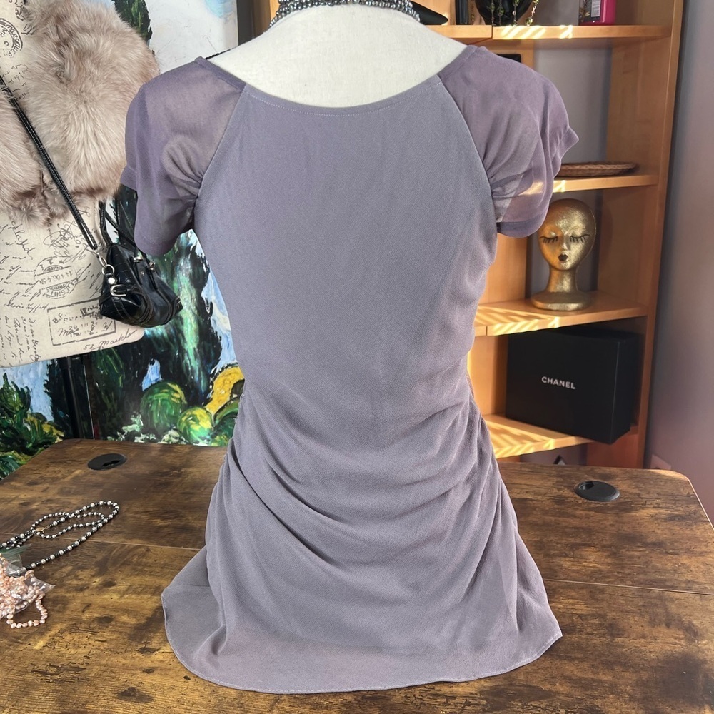 Baraschi size 2, Adorable, purple, elephant gray, ruffled top. - Picture 5 of 10